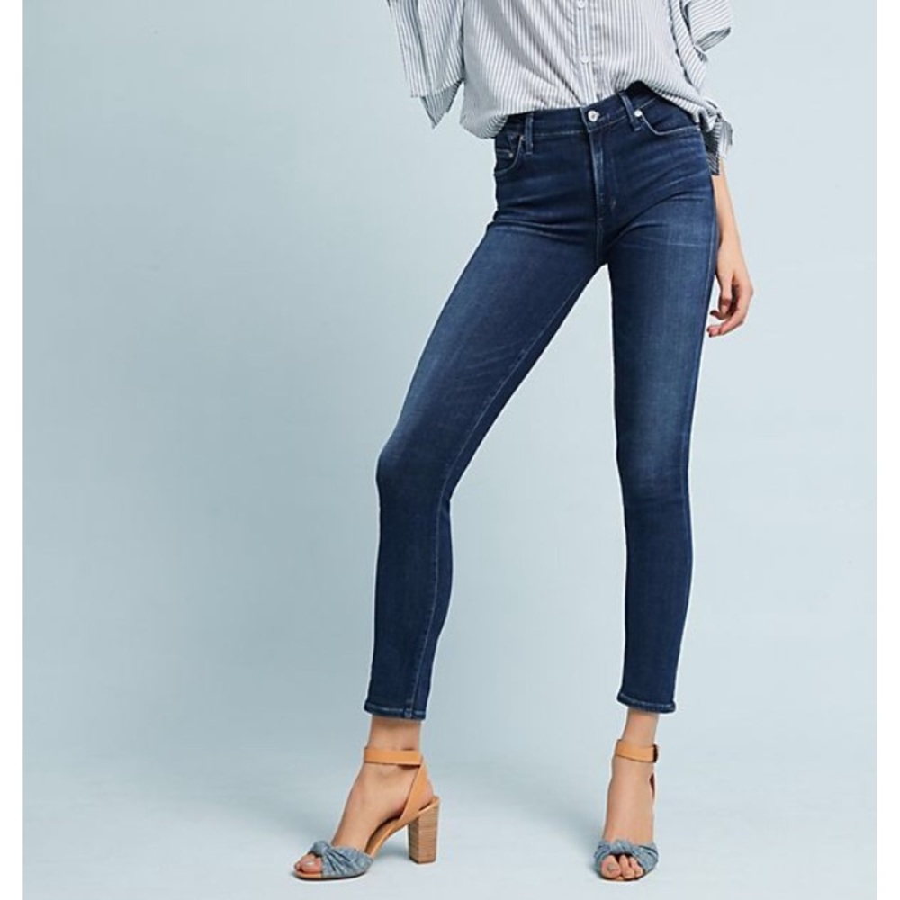 Citizens of humanity dark blue rocket skinny jeans